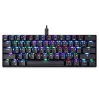 MOTOSPEED CK62 CK61ภาษารัสเซียแบ็คไลท์ RGB คีย์บอร์ดแบบกลไกภาษาอังกฤษคีย์บอร์ดเล่นเกมต่อต้านผีสำหรับเกมคอมพิวเตอร์ Teclado