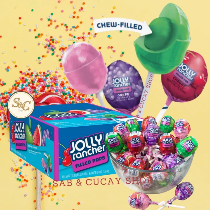 JOLLY RANCHER, CHEWY FILLED LOLLIPOPS 1 PC | Lazada PH