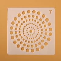Hollow Round Mandala Tambahan Layering Stensil untuk Dinding Lukisan Scrapbooking Stamp Album Dekorasi Embossing Kertas Kartu Template