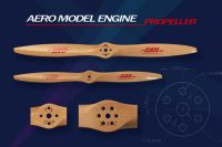 DLE SAIL Specific German Beech Wooden CW Propeller Paddle (with Mounting Holes) For DLE Engine