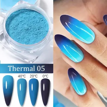 Thermal Nail Reflective Glitter Powder Nail Art Shinning Pigment