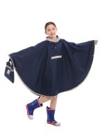 Breathable poncho children raincoat cycling boys and girls cape raincoat with backpack space rain coat