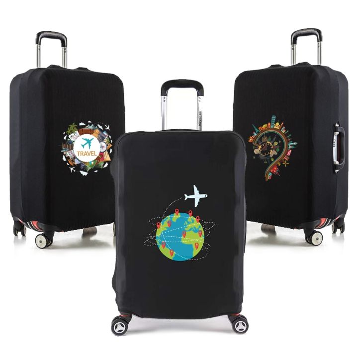 Custom Name Luggage Protective Cover for 18-28 Inch 26 Letter Thick Elastic  Suitcase Dust Cover Trolley Case Travel Accessories