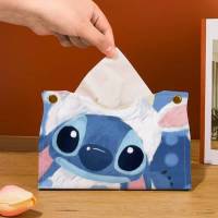 Xue Stitch กล่องทิชชู่หนัง ลายการ์ตูนน่ารัก กันน้ํา สําหรับหอพัก รถยนต์ ห้องนั่งเล่น