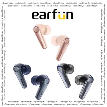 EarFun Air Pro 3 Noise Cancelling Wireless Earbuds, Qualcomm® aptX™  Adaptive Sound, 6 Mics CVC 8.0 ENC, Bluetooth 5.3 Earbuds, Multipoint  Connection, 45H Playtime, App Customize EQ, Blue : Electronics 
