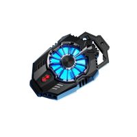 ♈◆ 1/2/3 Mobile Phone Cooler with LED Lights Quiet Operation Cooling Fan Radiator Electronics Accessories Gamers Gift Black