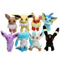 SATURATE82UN5เครื่องแบบตุ๊กตาหนานุ่มแบบยืนยัดนุ่นนุ่มน่ารัก20ซม. Eeveelution Leafeon Espeon หุ่นตุ๊กตาโปเกมอน