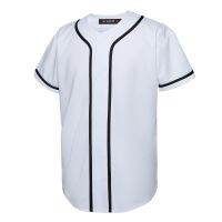 《Qinghe Yi Fang》 EALER BJ80 Series Mens Baseball Jersey ปุ่มลงเสื้อแขนสั้น Hipster Hip Hop ชุดกีฬา