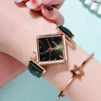 ⌚ นาฬิกาแฟชั่น⌚ The new female watch ing wind band personality niche fashion temperament diamond dial table test students