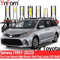 YnFom For Toyota Sienna L10 L2# L3# 1997-2023 Special LED Headlight Bulbs Kit For Low Beam High Beam Fog Lamp Car Accessories Bulbs  LEDs  HIDs