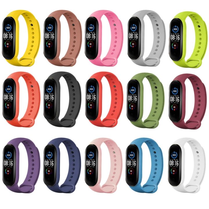 xiaomi-mi-band-5-4-strap-silicone-replacement-band-wriststrap-with-screen-protector-tpu-film-hydrogel-film