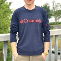 ✺♞ ใหม่ Colombian เสื้อยืดคอกลม แขนยาว สําหรับผู้ชาย PM1421