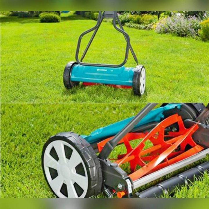 gardena-รถเข็นตัดหญ้า-รุ่น-400-พร้อมกล่องเก็บหญ้า-รถเข็นตัดหญ้า-เครื่องตัดหญ้า-ไม่ต้องใช้น้ำมัน-ตัดหญ้ารถเข็น-จัดส่ง-kerry