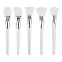 5pcs/set Professional Silicone Mask Brush DIY  Salon Silicone Facial Mud Mixing Brush For Skin Care Reusable Cosmetic Tool