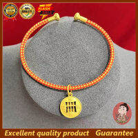 IY-Retro Abacus Pendant Bracelet Transshipment Bracelet Lucky Abacus ทรายโบราณ สีทอง ปลอดภัย ไม่ซีดจางง่าย ปรับเปิดปิดได้