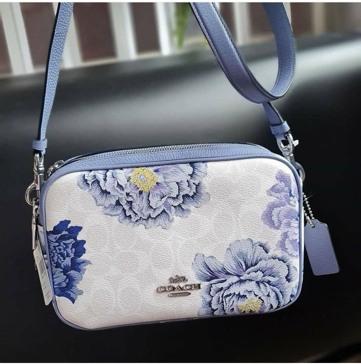 Coach Jes Crossbody in Signature Canvas With Kaffe Fassett Print