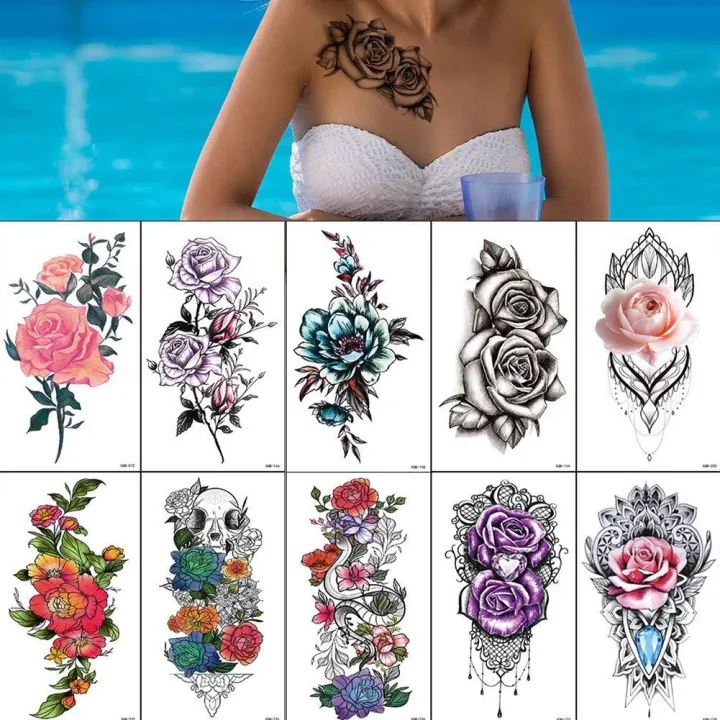 HK Flower Small Full Arm Totem Tattoo Sticker English Alphabet Flowers Tattoo Sticker Lotus Men Creative Women Totem Tattoo Stickers | Lazada PH HK Flower Small Full Arm Totem Tattoo Sticker English Alphabet Flowers Tattoo Sticker Lotus Men Creative Women Totem Tattoo Stickers | Lazada PH