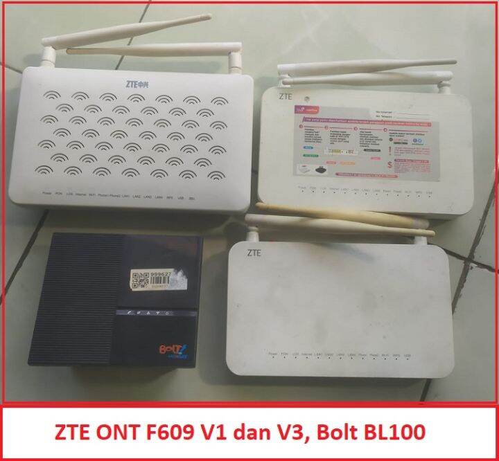 ZTE F609 V3 V1 Gpon ONT dan Bolt BL100 Unlocked router modem AP Wifi