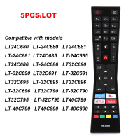 LG 5PCS New RM-C3338 Replacemen for JVC Smart LED TV Remote Control for LT24C680 LT-24C680 with Prime video Youtube NetFlix Fplay