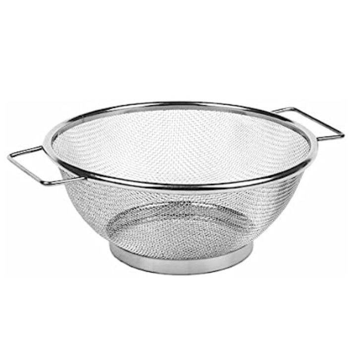 Stainless Steel Fine Mesh Strainer Bowl Drainer Vegetable Sieve Lazada PH