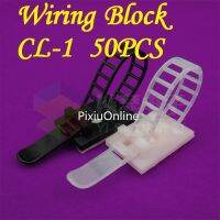 【CW】 50PCS YT441 Free Shipping CL 1 Stick Type Fixed Seat Wiring Block Wire and Cable Tie The Adjustable size