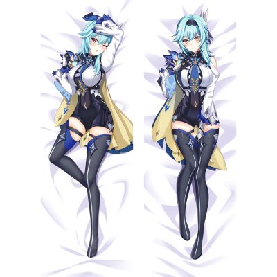 ปลอกหมอน ลายเกม Genshin Impact Eula Dakimakura ขนาด 60x180 ซม. สําหรับตกแต่งบ้าน โซฟา เตียง