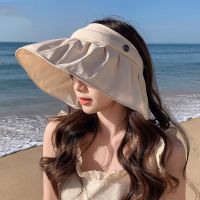 【CC】 2023 New Shaped Hat Outdoor Beach Fashion UV Protection Wide Brim Cap Female