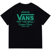 S-5XL Vans เสื้อยืดแขนสั้น ผ้าฝ้ายแท้ ใส่สบาย อเนกประสงค์ สําหรับผู้ชาย และผู้หญิง S-5XL