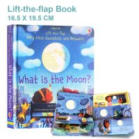 Usborne Lift The Flap Very First Questions and Answers What Is The Moon Baby 3D Flip Picture Card Board Books for Kids Learning