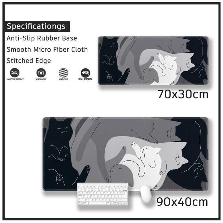kawaii-cat-customised-mouse-pad-gaming-table-mat-stitched-edge-rubber-extended-mousepad-large-stitched-edge-deskpad-computer-desk-mouse-pad