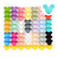 【YF】✻♨  Silicone Beads mouse Baby Teething 20pcs/lot  Food Grade Teether Colorful Chew Necklace Bangle Jewelry Making