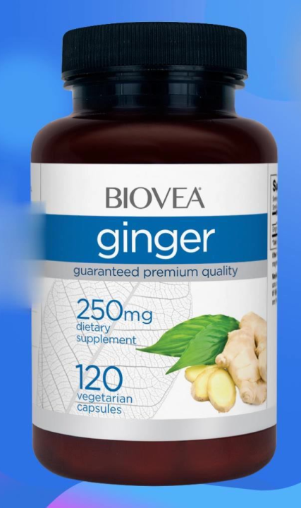 BIOVEA GINGER 250 mg / 120 Vegetarian Capsules