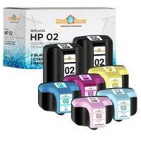 ชุด HP 7 L BLK 02สี C5180สำหรับเครื่องพิมพ์หมึก Cartrge Photoart C728