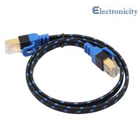 สายเคเบิลอีเธอร์เน็ต RJ45 Cat7สาย Lan เครือข่ายสายแบนสำหรับสวิตช์เราเตอร์