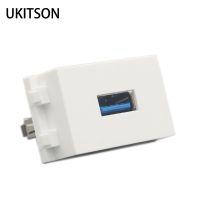 USB3.0 Slot Socket Straight USB 3.0 Plug Female To Female USB Connector Outlet Fit For 86mm 120mm Blank Wall Panel Faceplate Electrical Circuitry  Par