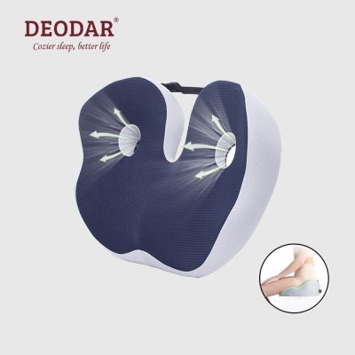 ✒ Deodar Comfort Memory Foam Office Chair Seat Cushion Pain Relief for Coccyx Hemorrhoid Tailbone Prostate Sciatica Pelvic Sores