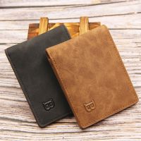 Men PU Leather Short Wallet ID Credit Card Holder Vintage Bifold Pocket Change Coin Business Purse Fashion