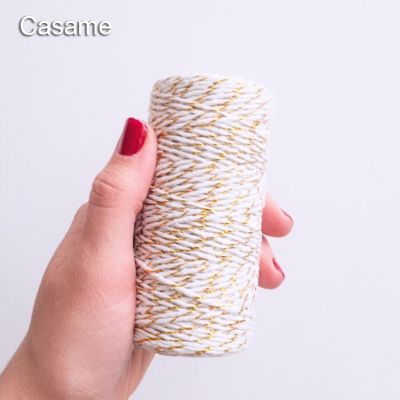 【YF】✠  100m Twine String Cotton Cords Rope for Packing wrapping gift