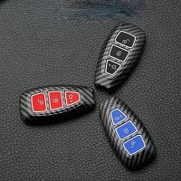 กุญแจรีโมตรถยนต์แบบใหม่คาร์บอนไฟเบอร์ฝาครอบสำหรับ Ford เคสกุญแจรถยนต์ ABS Fiesta Focus 3 4 Mondeo โฟกัสรถสปอร์ต Ecosport Kuga