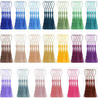 32 Pcs ที่คั่นพู่พู่ขอบแปรง Silky Handmade Soft Craft Mini Tassels พร้อมลูปสำหรับเครื่องประดับงานฝีมือ DIY ทำอุปกรณ์เสริม-vn4958570