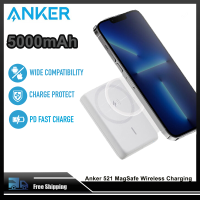 Anker 521ไร้สายแม่เหล็ก5000 MAh เครื่องชาร์จแบตเตอรี่ไร้สายแม่เหล็กพร้อม USB-C สายสำหรับแอปเปิล IPhone14/13/12pro