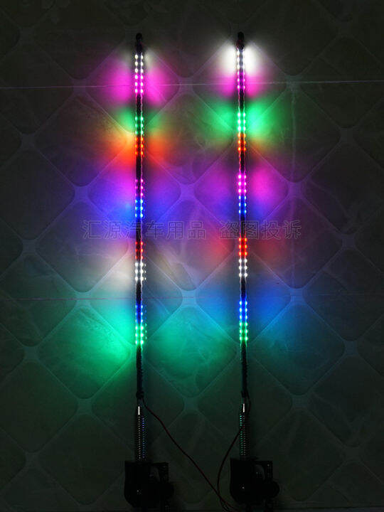 24v truck antenna light car truck modified led colorful marquee running