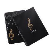 A4 Multi-layer 20-60 Pages Waterproof Music Sheet Folder Transparent Plastic Piano Storage Organizer Black