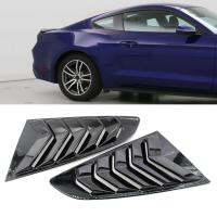 2Pcs Gloss Black Side Window Scoops Modified Side Window Louvers Covers For Ford Mustang 15-17