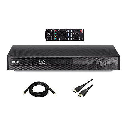 LG BP175 BluRay DVD Player, with HDMI Port Bundle with a 6 Foot