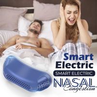 The First Hoseless Maskless Smart Electric Silicone Nasal Congestion Electric Snoring Stopper Devices Anti-snoring Nose Clip