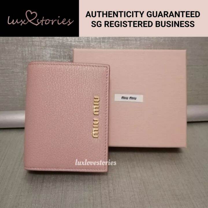 Miu Miu Madras Bifold Wallet Lazada Singapore
