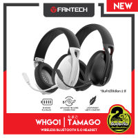 FANTECH รุ่น WHG01 WIRELESS HEADSET หูฟังไร้สาย หูฟังบลูทูธ 5.0 การเชื่อมต่อแบบ Tri-mode ระบบเสียงแบบเซอร์ราวด์ มีระบบ Low latency ป้องกันเสียงดีเลย์