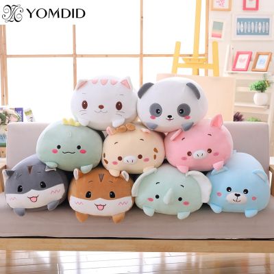 ☢✔ YOMDID Animal Sweet Dinosaur Pig Cat Bear Plush Toy Soft Cartoon Panda Hamster Elephant Deer Stuffed Doll Childrens Pillow