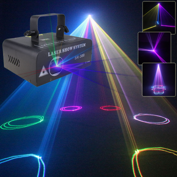 ESHINY Animation RGB Laser Lines Beam Stage Light Pattern Projector ...